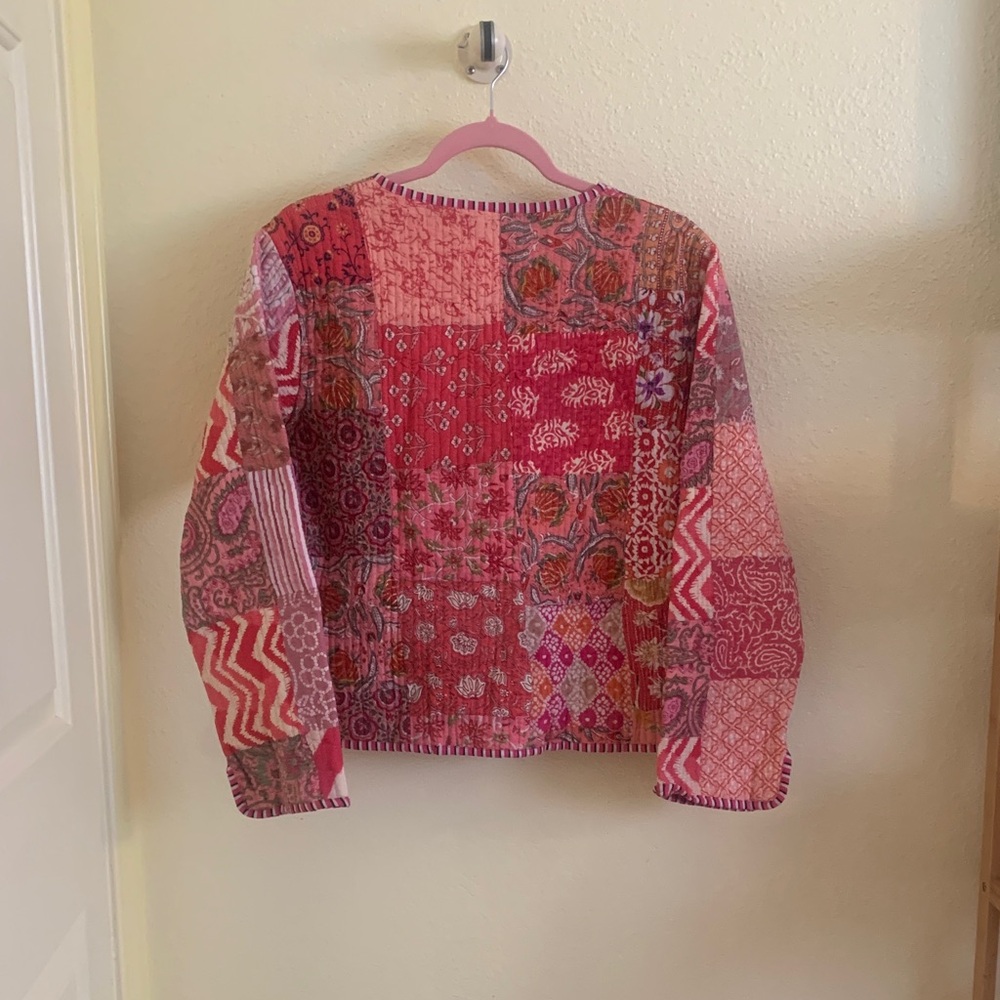 NWOT Colorful Patchwork Jacket - image 2